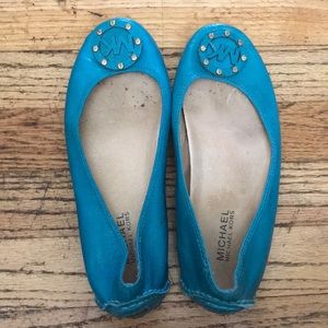 Michael Kors Turquoise Flats 7